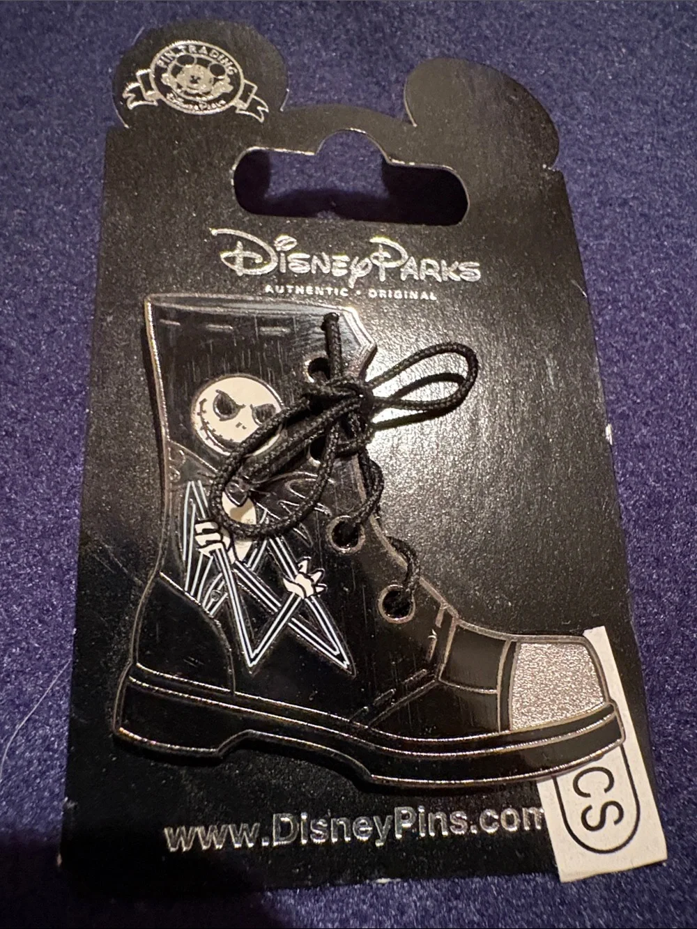 Jack Skellington nightmare before Christmas sneaker pin
